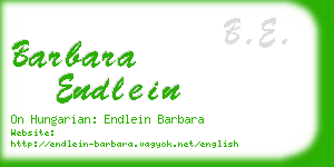 barbara endlein business card